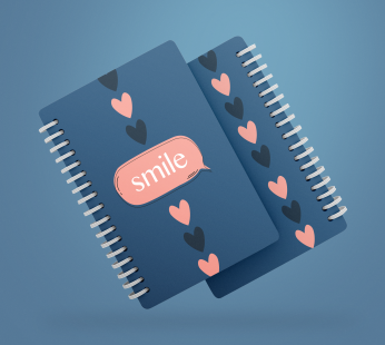 notebook (smile)